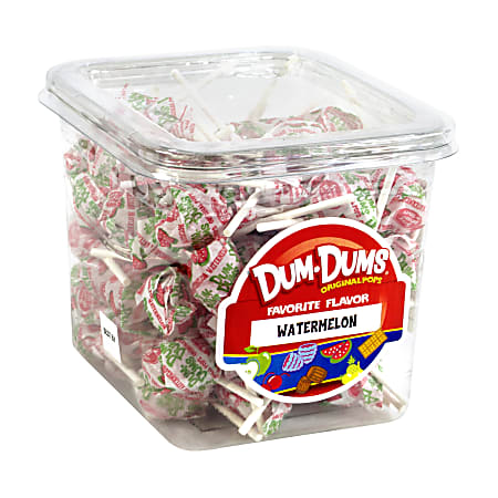 Dum Dum Lollipops, Watermelon, 1-Lb Tub