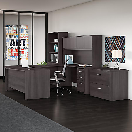 Bush Business Furniture Studio C 72 W x 36 D U Shaped Desk with Hutch ...