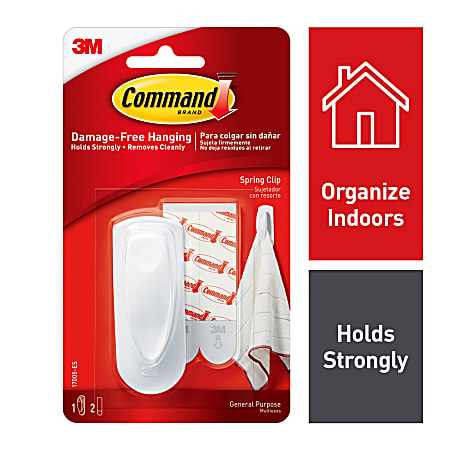 Command General Purpose Hooks 2 Pk. With 4 Adhesive Strips