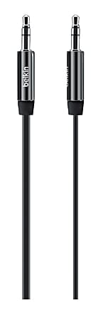 Belkin MiXiT Tangle-Free Aux / 3.5mm Audio Cable, 3 Feet, Black