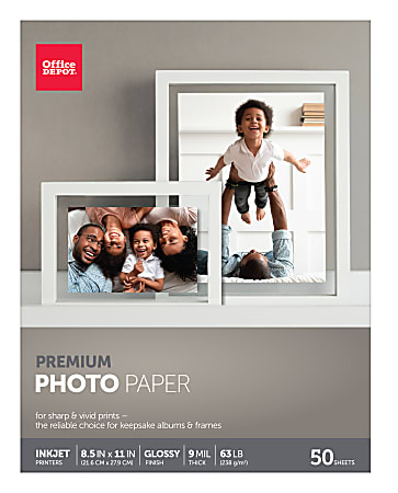 Office Depot Brand Premium Plus Photo Paper Matte Double Sided Letter Size  8 12 x 11 11 Mil Pack Of 50 Sheets - Office Depot