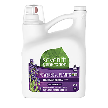 Seventh Generation™ Natural Liquid Laundry Detergent, Blue Eucalyptus And Lavender Scent, 153.6 Oz Bottle