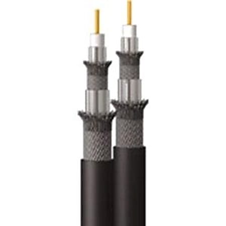 C2G 250ft Dual RG6/U Quad Shield In-Wall Coaxial Cable