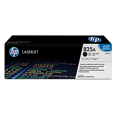 HP 825A Black Toner Cartridge, CB390A