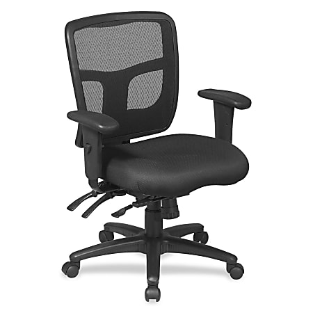 Office Star ProGrid Mid Back Mesh Adjustable Chair Black Office