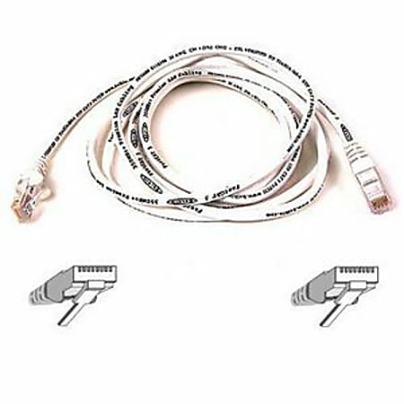 Belkin Cat5e Patch Cable - RJ-45 Male Network - RJ-45 Male Network - 25ft - White