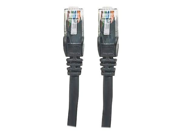 Intellinet Network Patch Cable, Cat6, 2m, Black, CCA, U/UTP, PVC, RJ45, Gold Plated Contacts, Snagless, Booted, Lifetime Warranty, Polybag - 342063