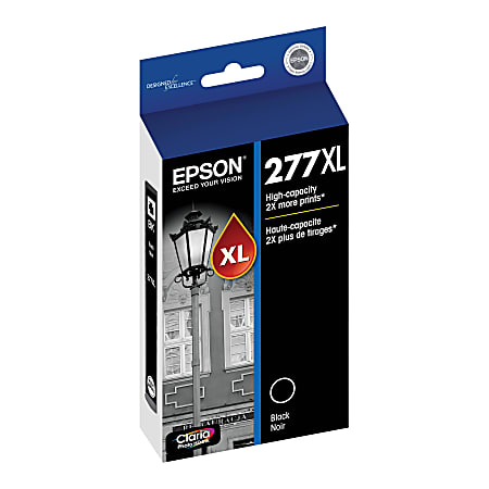 Epson® T277XL Black High-Yield Ink Cartridge, T277XL120-S