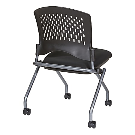Office Star Folding Chair With Casters Black - ODP Business Office Star Folding Chair With Casters Black - ODP Business