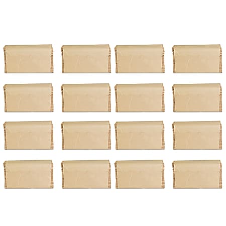 GEN Folded Paper Towels, Multifold, 9 x 9.45, Natural, 250 Towels/Pack, 16 Packs/Carton