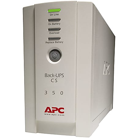 APC BACK-UPS CS 350VA - 350VA/210W - 4.7 Minute Full Load - 3 x IEC 320-C13, 1 x IEC 320-C13 - Battery/Surge-protected, 2