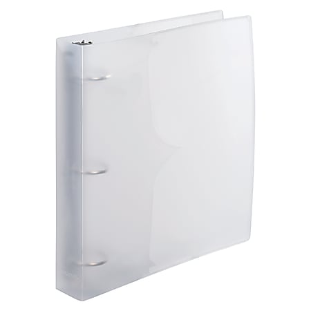 Wilson Jones® Translucent Poly 3-Ring Binder, 1 1/2" Round Rings, Clear