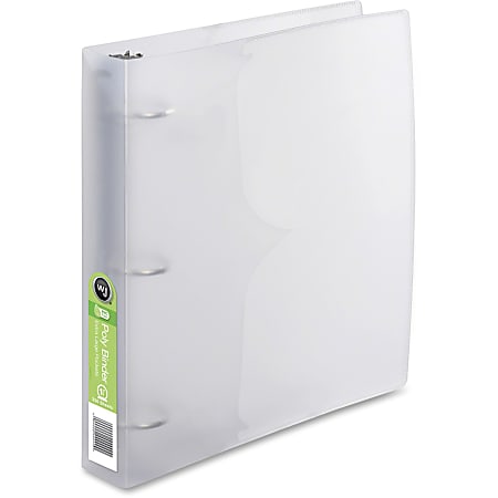 Wilson Jones® Translucent Poly 3-Ring Binder, 1 1/2" Round Rings, Clear