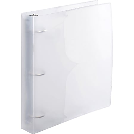 Wilson Jones® Translucent Poly 3-Ring Binder, 1 1/2" Round Rings, Clear