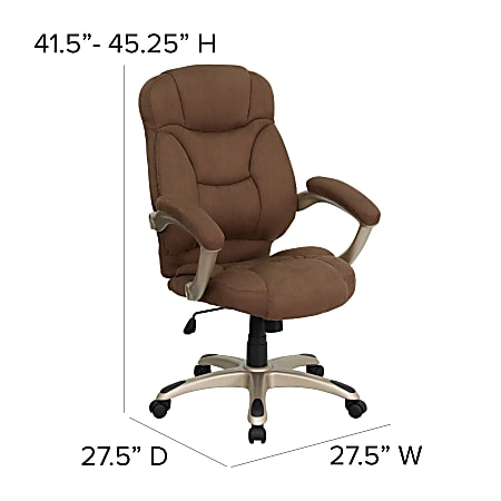 Flash furniture high back leather sales executive reclining swivel office chair