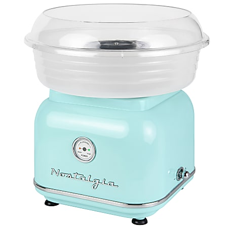 Nostalgia Electrics Classic Retro Hard & Sugar-Free Candy Cotton Candy Maker, Aqua