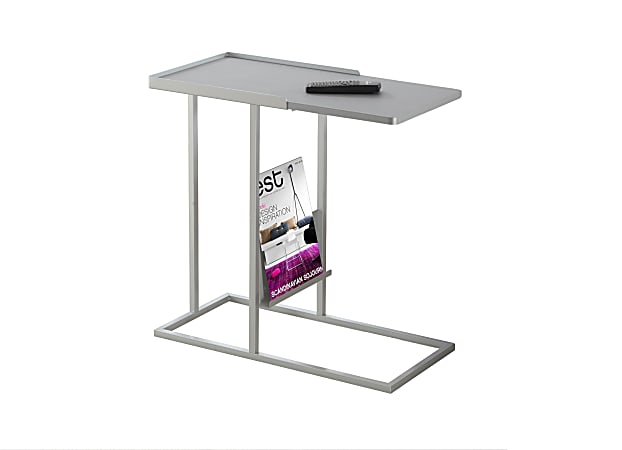 Monarch Specialties Magazine Accent Table, Rectangle, Gray
