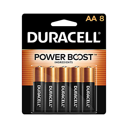 Duracell® Coppertop AA Alkaline Batteries, Pack Of 8