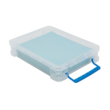 Super Stacker Document Box 3 716 H x 10 12 W x 14 12 L Clear - Office Depot