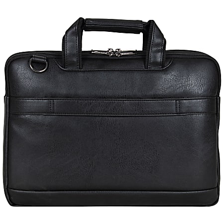 Kenneth cole reaction manhattan sales leather double gusset laptop briefcase