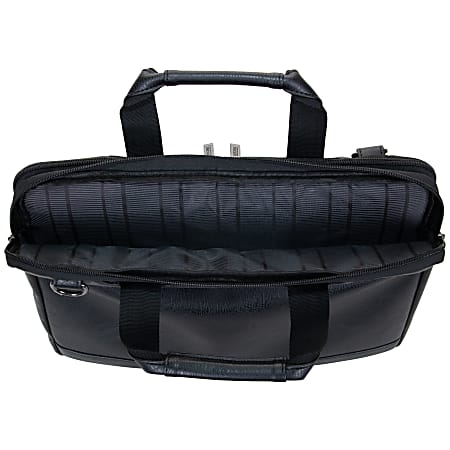 Kenneth cole reaction manhattan leather double gusset laptop briefcase new arrivals
