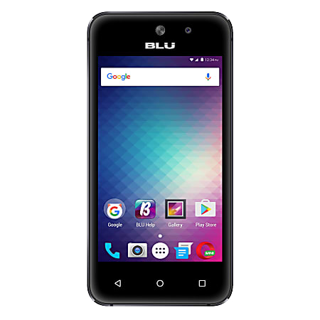BLU Vivo 5 Mini V050Q Dual-SIM Cell Phone, Black, PBN201316