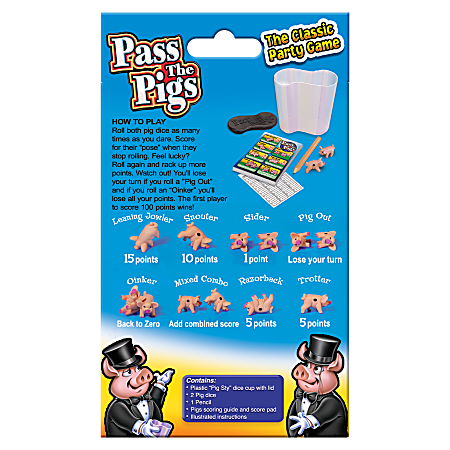 Winning Moves Pass The Pigs Ages 7 - Office Depot