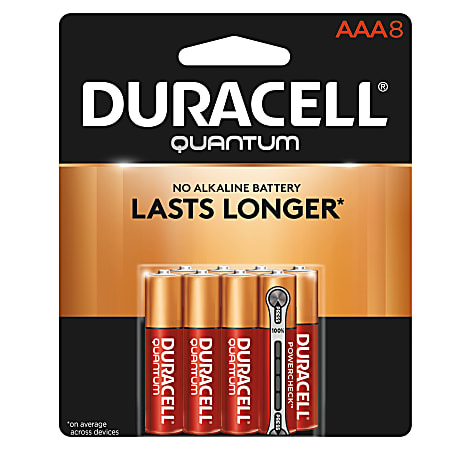 Duracell® Quantum AAA Alkaline Batteries, Pack Of 8