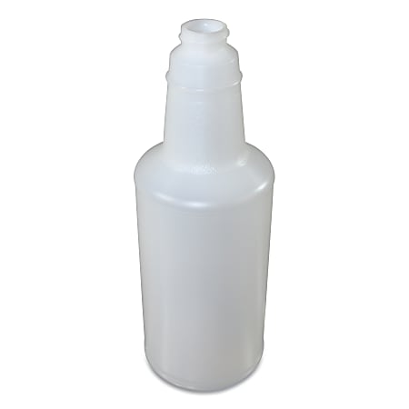Impact Plastic Bottles With Graduations, 32 Oz, Clear, Carton Of 12 Bottles