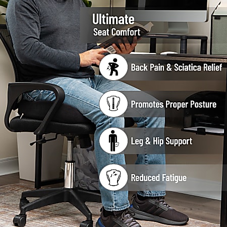 Gallery Detail: Mind Reader Ergonomic Pressure Relief Air Cloud Memory Foam Seat