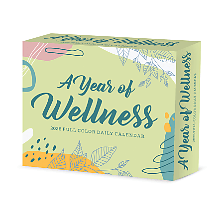 2026 Willow Creek Press Page-A-Day Daily Desk Calendar, 6-1/4" x 5-1/2", A Year of Wellness, January To December, 55243