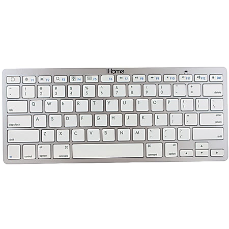 iHome Compact Wireless Bluetooth® Keyboard, Silver