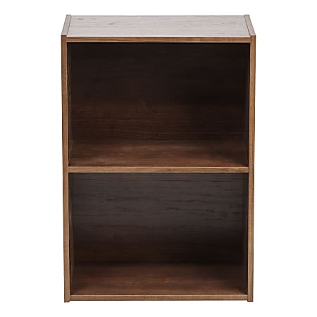 IRIS 24"H 2-Tier Storage-Shelf, Brown