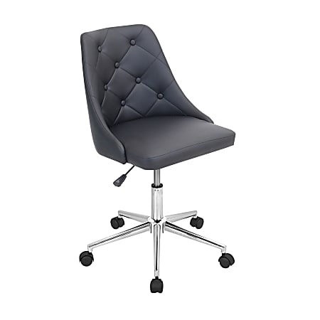 LumiSource Marche Chair, Black/Chrome