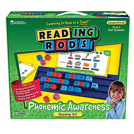 Learning Resources® Reading Rods Phonemic Awareness Kit, Pre-K - Grade 1