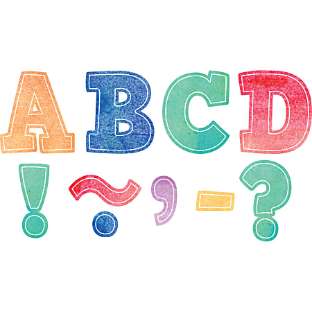 Teacher Created Resources Magnetic Letters, 3", Watercolor Bold Block