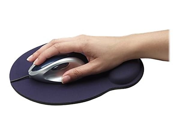 Fellowes Gel Crystals Mouse Pad With Wrist Rest 1 H x 7.94 W x 9.25 D Blue  - Office Depot