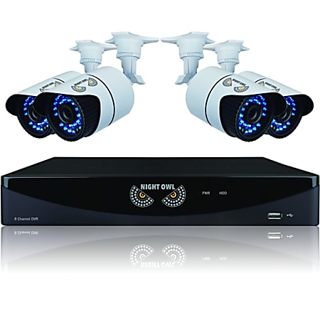 Night Owl B-F900-81-4 8-Channel Surveillance System With 4 High-Resolution Cameras