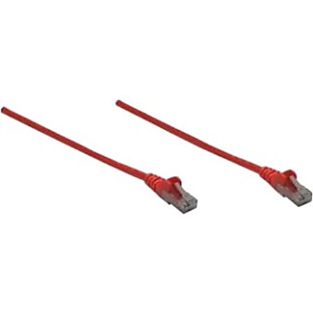 Intellinet Network Solutions Cat6 UTP Network Patch Cable, 10 ft (3.0 m), Red - RJ45 Male / RJ45 Male