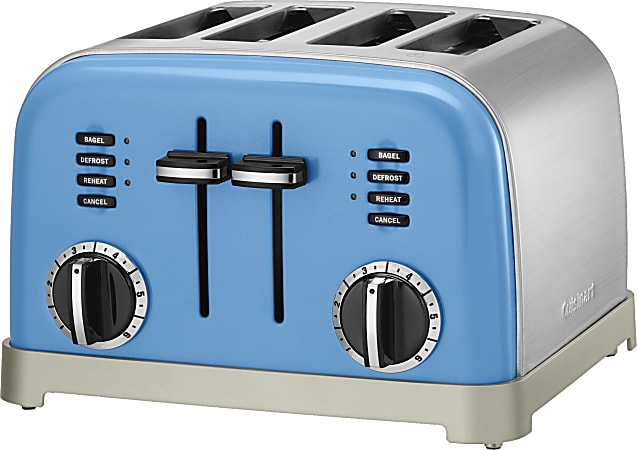 Cuisinart Classic Slice Wide Slot Toaster Blue Office Depot