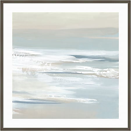 Amanti Art Shadows Of The Sea I by Lera Wood Framed Wall Art Print, 41”W x 41”H, Gray