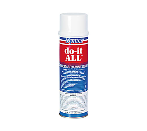 Dymon Do-It-All Foaming Germicidal Cleaner - Aerosol - 18 fl oz (0.6 quart) - 12 / Carton - White