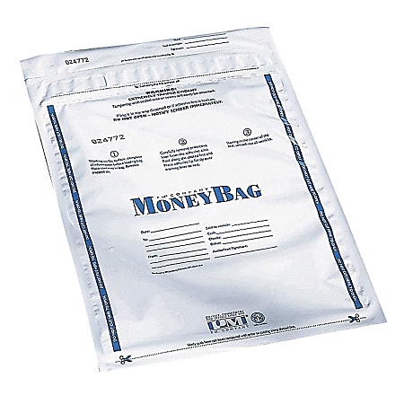 PM™ Company Opaque Disposable Plastic Deposit Bags, 9