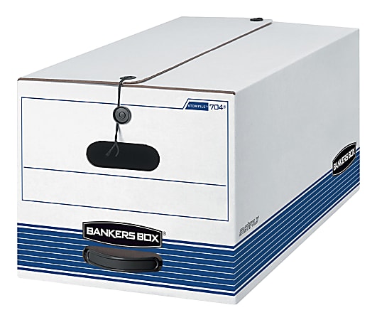 Bankers Box® Stor/File™ With String & Button Closures, Letter/Legal Size, 12" x 24" x 10", Case Of 4