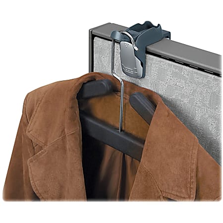 Fellowes&reg; Partitions Additions&trade; Coat Hook &amp; Clip, Slate Gray
