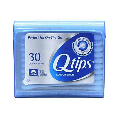 6 Pack - Q-tips Cotton Swabs,Travel Size Purse Pack, 30 Swabs Each