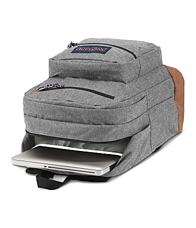JanSport Cool Student Backpack With 15 Laptop Pocket 100 Recycled Gray Letterman