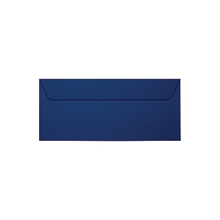 LUX #10 Envelopes, Full-Face Window, Gummed Seal, Navy, Pack Of 500