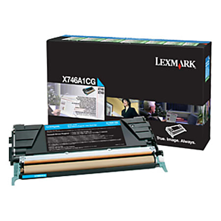 Lexmark™ X746A1CG Cyan Toner Cartridge