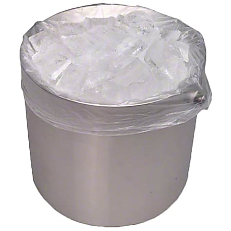 Elkay Plastics HD1212 Ice Bucket Liners, 12" x 12", Clear, Pack Of 1,000 Liners